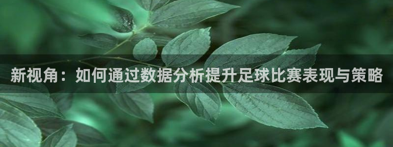新视角：如何通过数据分析提升足球比赛表现与策略