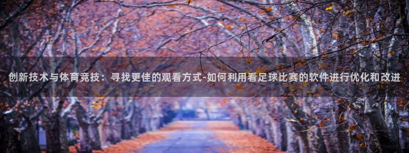 创新技术与体育竞技：寻找更佳的观看方式-如何利用看足球比赛的