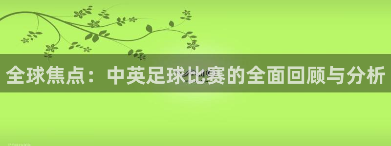  全球焦点：中英足球比赛的全面回顾与分析
